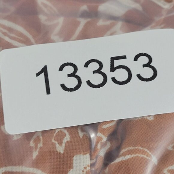 Mata Traders Orange Floral Maxi Sundress Straps Cotton Womens L - Picture 9 of 9